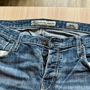 Men’s Buckle BKE Jeans DEREK 34L Straight…Like New!